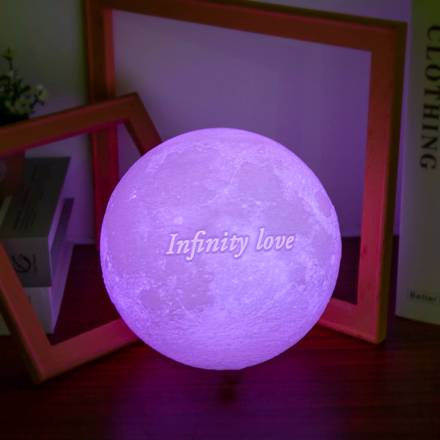 3D Printing Moon Lamp Personalized Photo Text