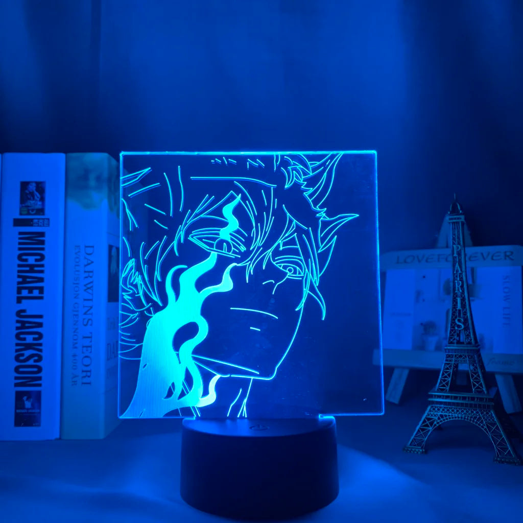 Black Clover 3d LED Lamp