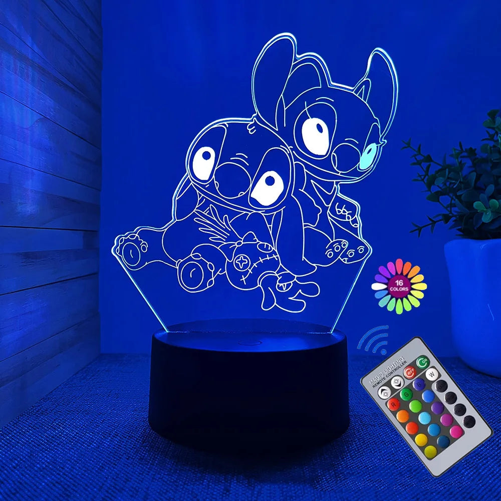 Stitch 3D Illusion Night Light w