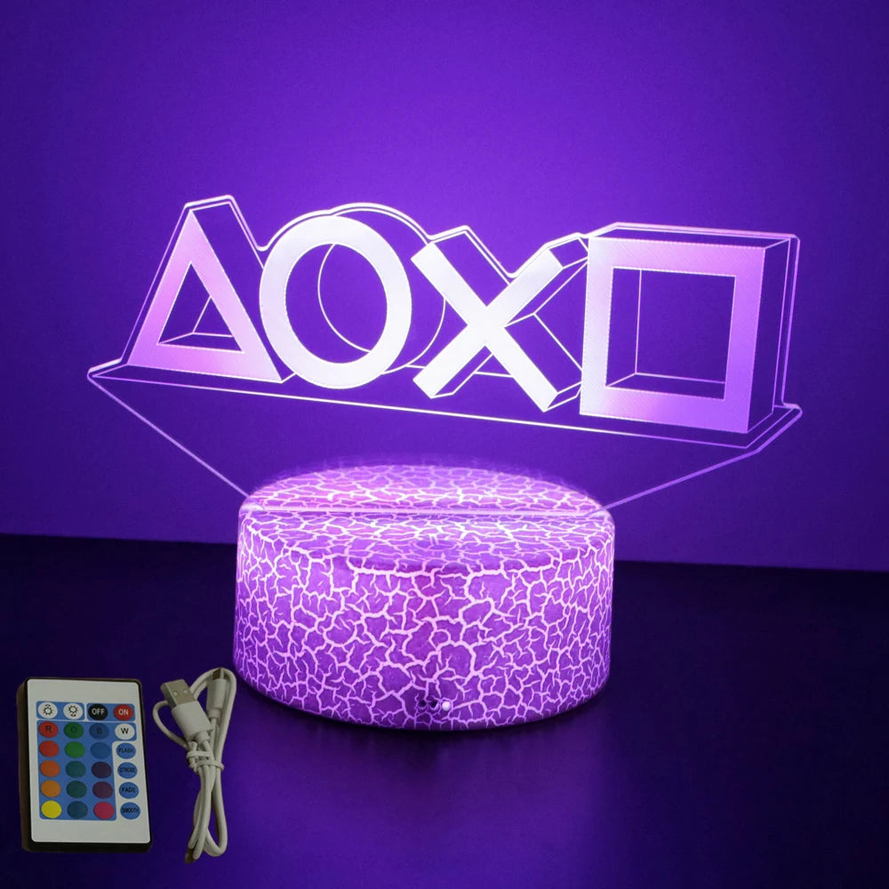 NEON GAMER 3D Lamp LED Night Light
