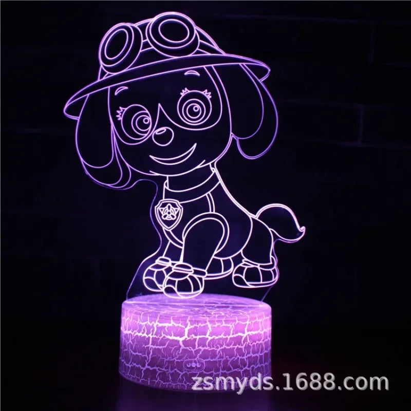 Paw Patrols 3D LED Night Lights