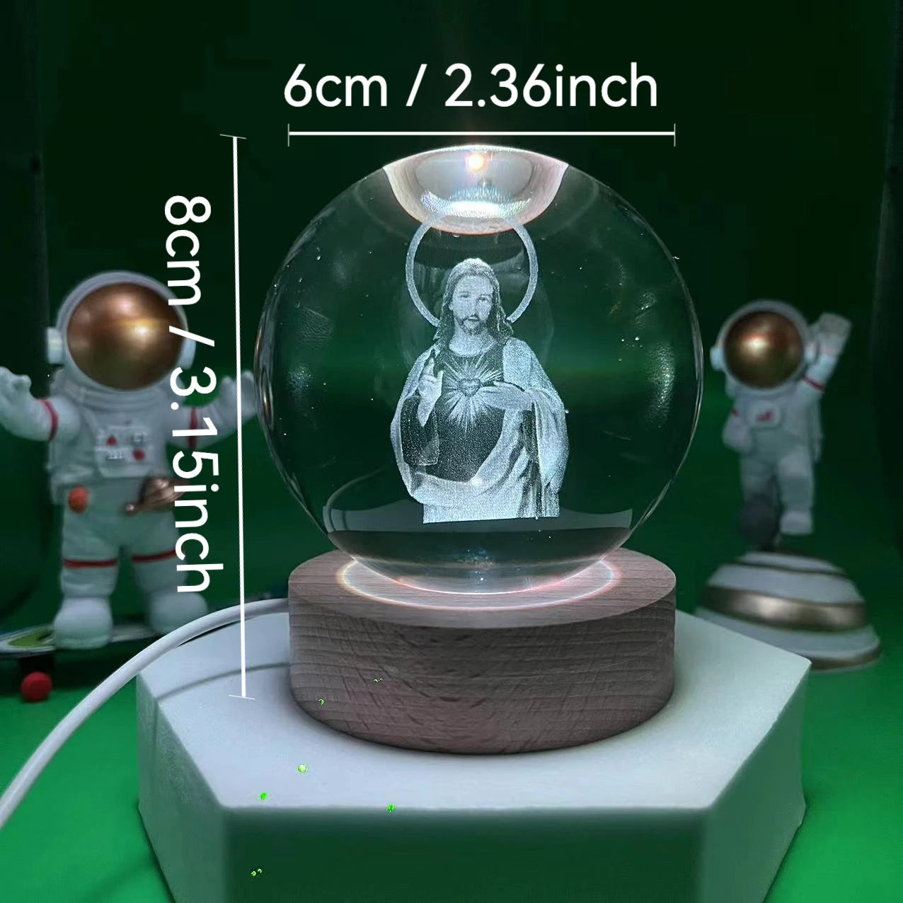 3D Jesus Crystal Ball