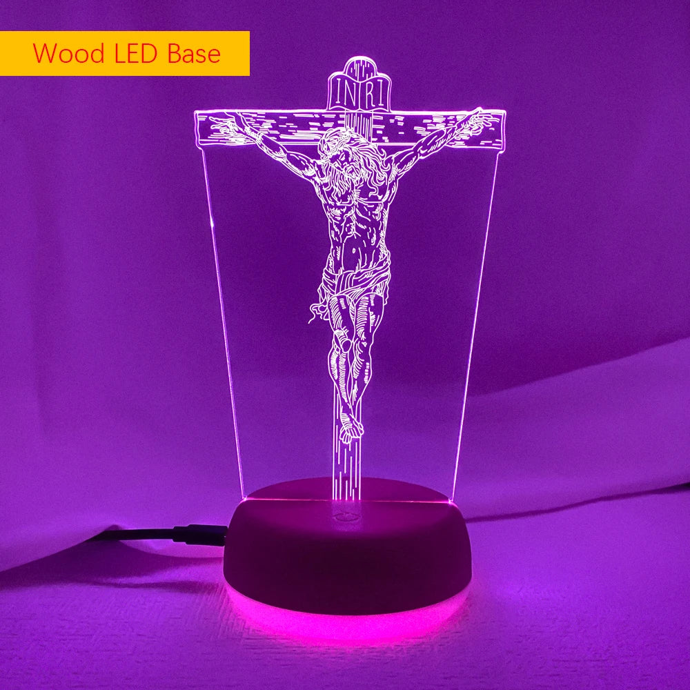 Jesus Shaped Church 3D LED lighting