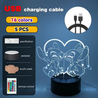 3D Illusion Stitch LED Night Light