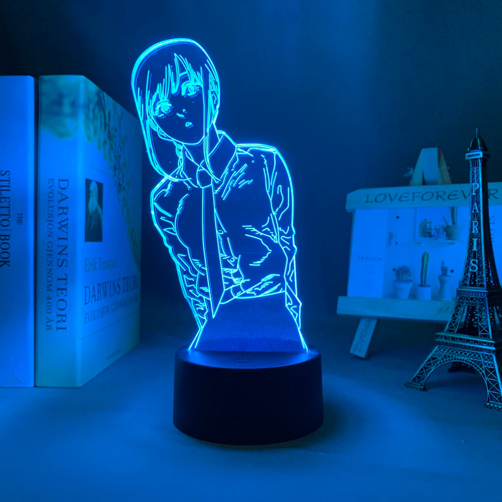 Chainsaw Man 3d Led Light Lamp