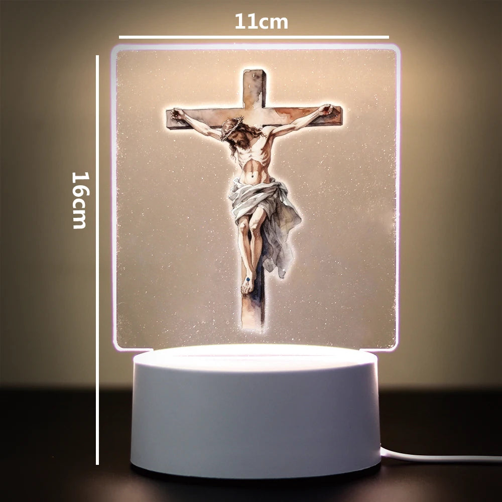 Religion 3D Night Light For Home Room Decoration