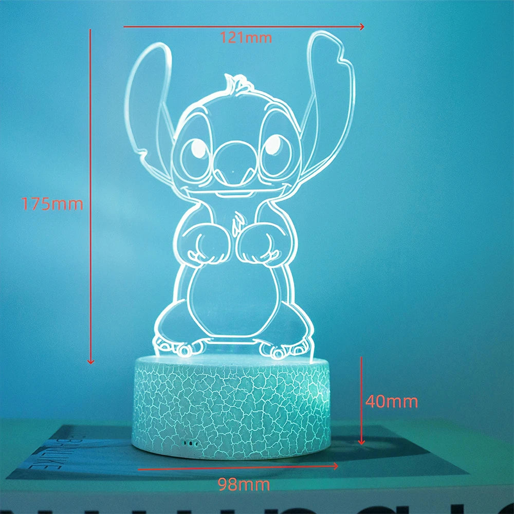 Stitch 3D Lamps Illusion LED Light