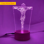 Jesus Shaped Church 3D LED lighting