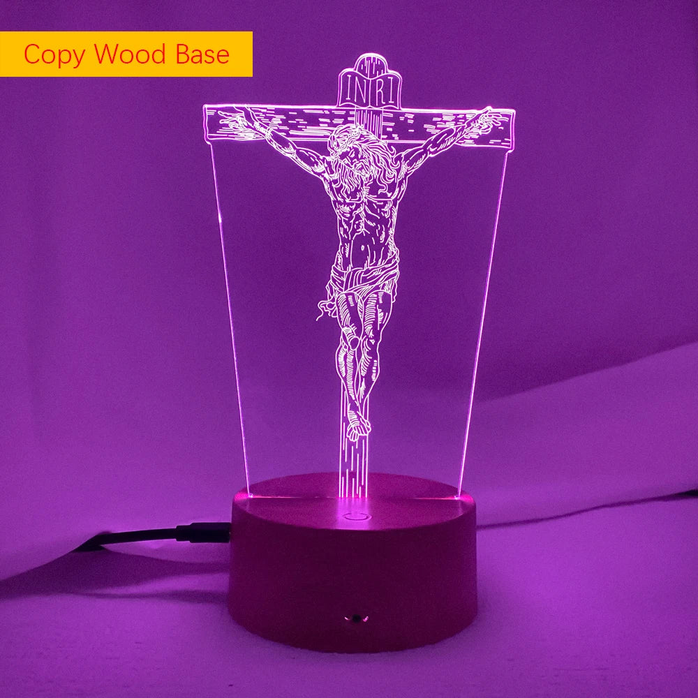 Jesus Shaped Church 3D LED lighting