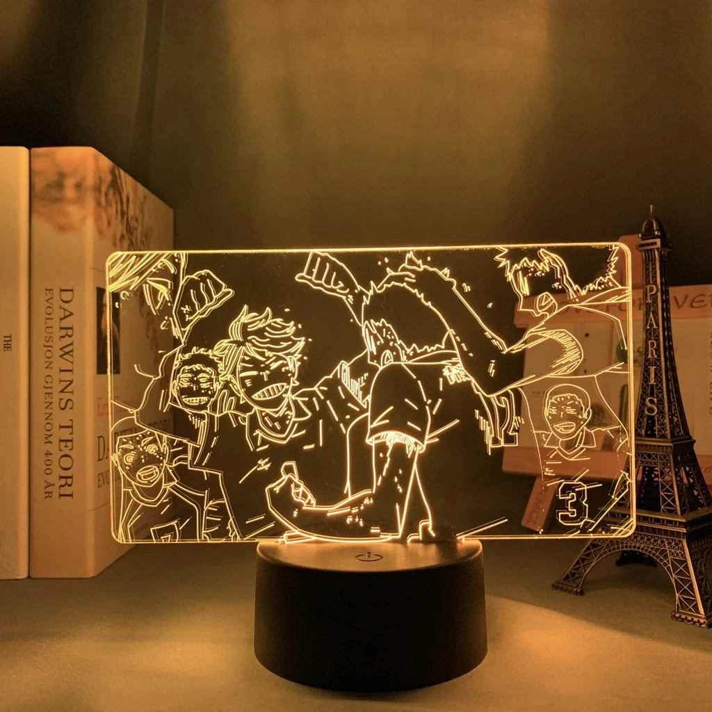 Haikyuu 3d LED Lamp