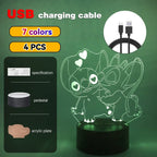 3D Illusion Stitch LED Night Light