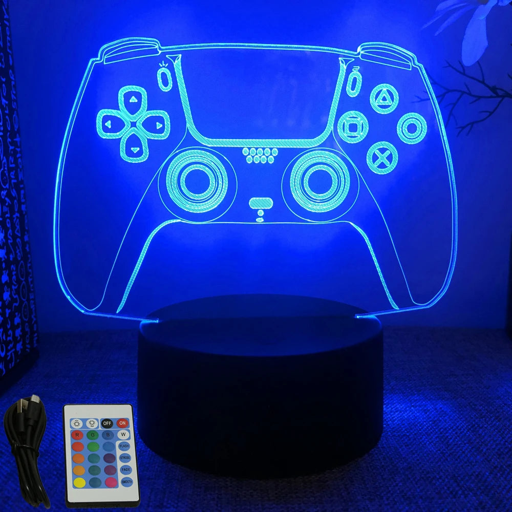 NEON GAMER 3D Lamp LED Night Light
