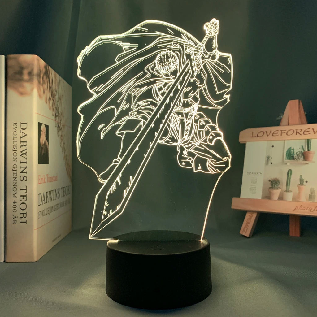 Berserk Anime 3d Led Night Light lamp