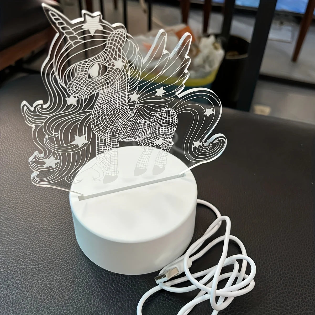 Cute Pony 3D LED Night Light Lamp