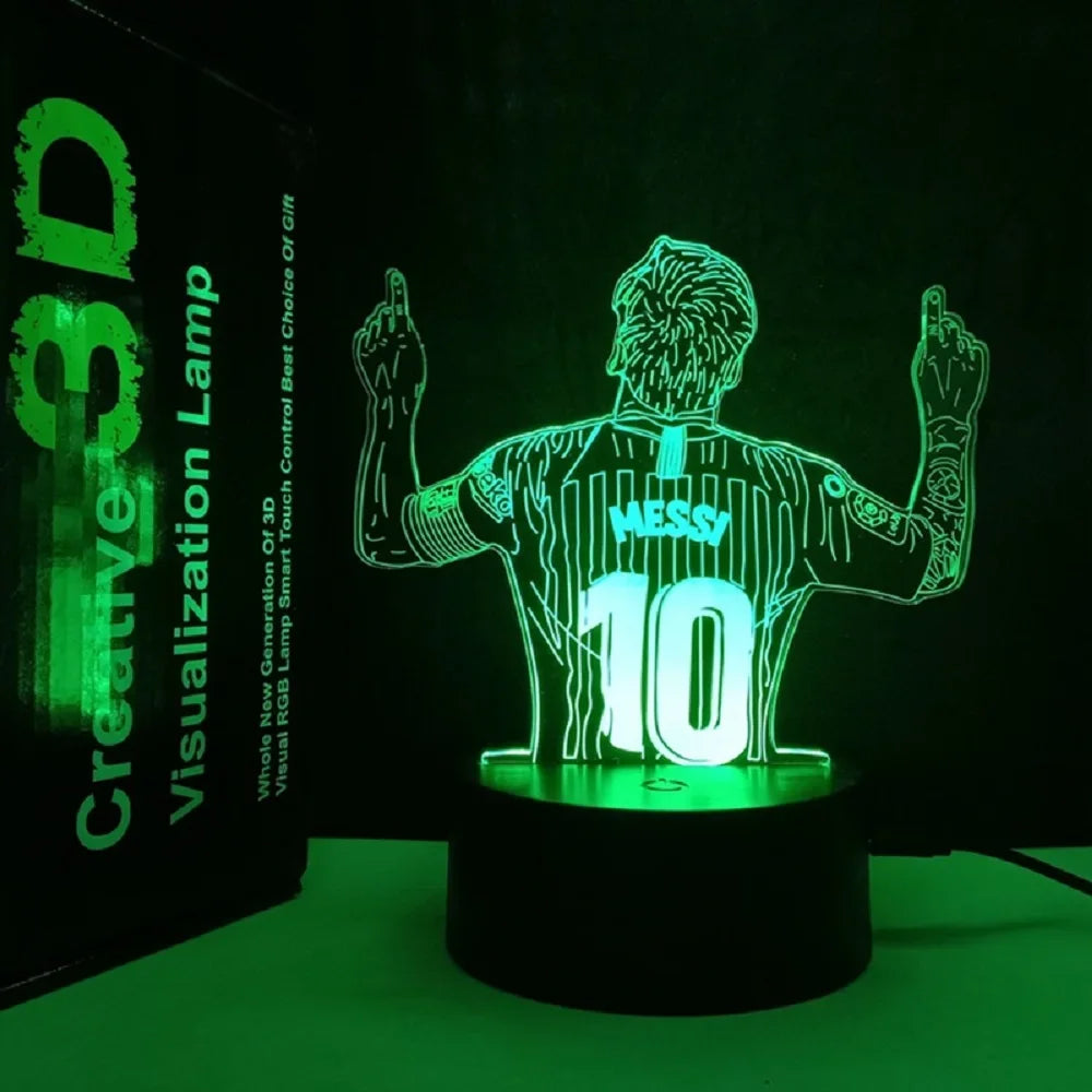 Messi 3D Illusion Night Light