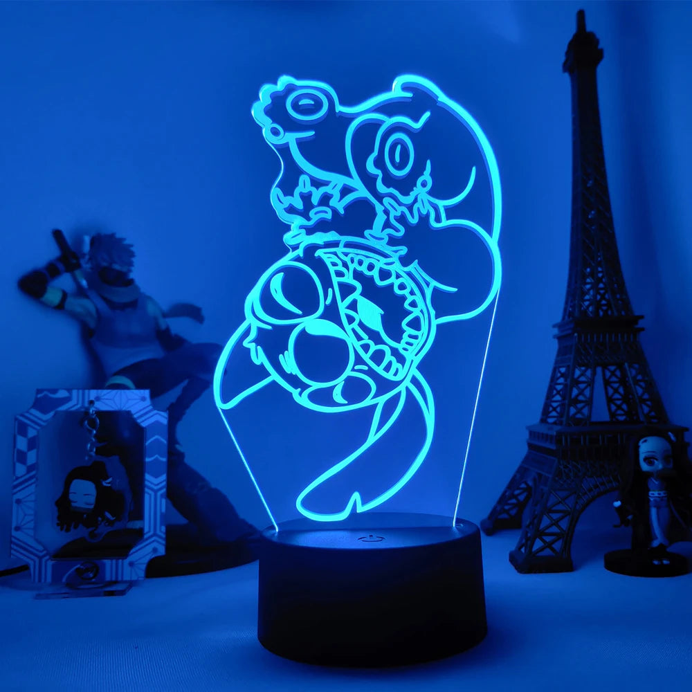 Lilo & Stitch Cartoon 3D Lamp Figure LED Night