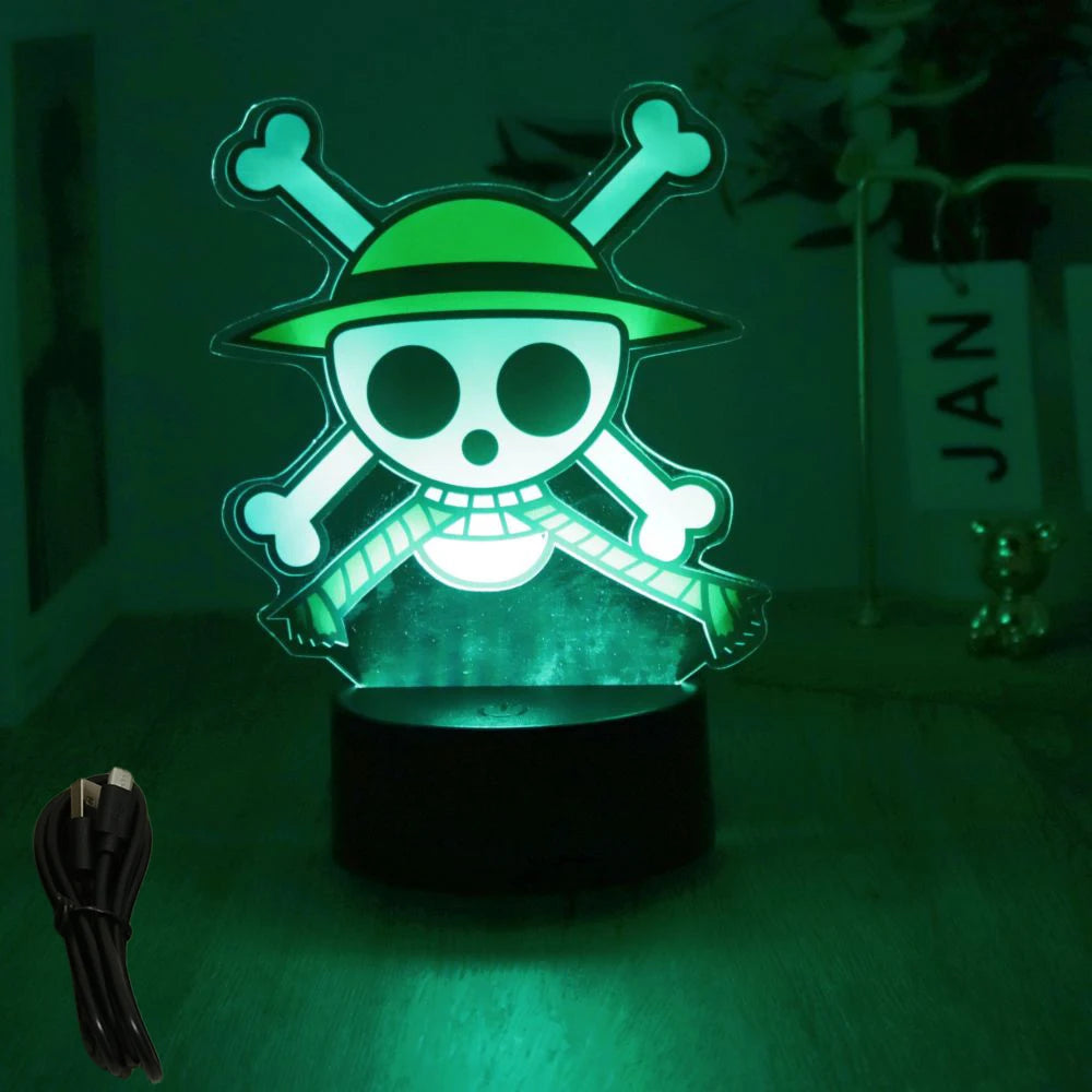 One Piece  Anime Figures 3D Lamp
