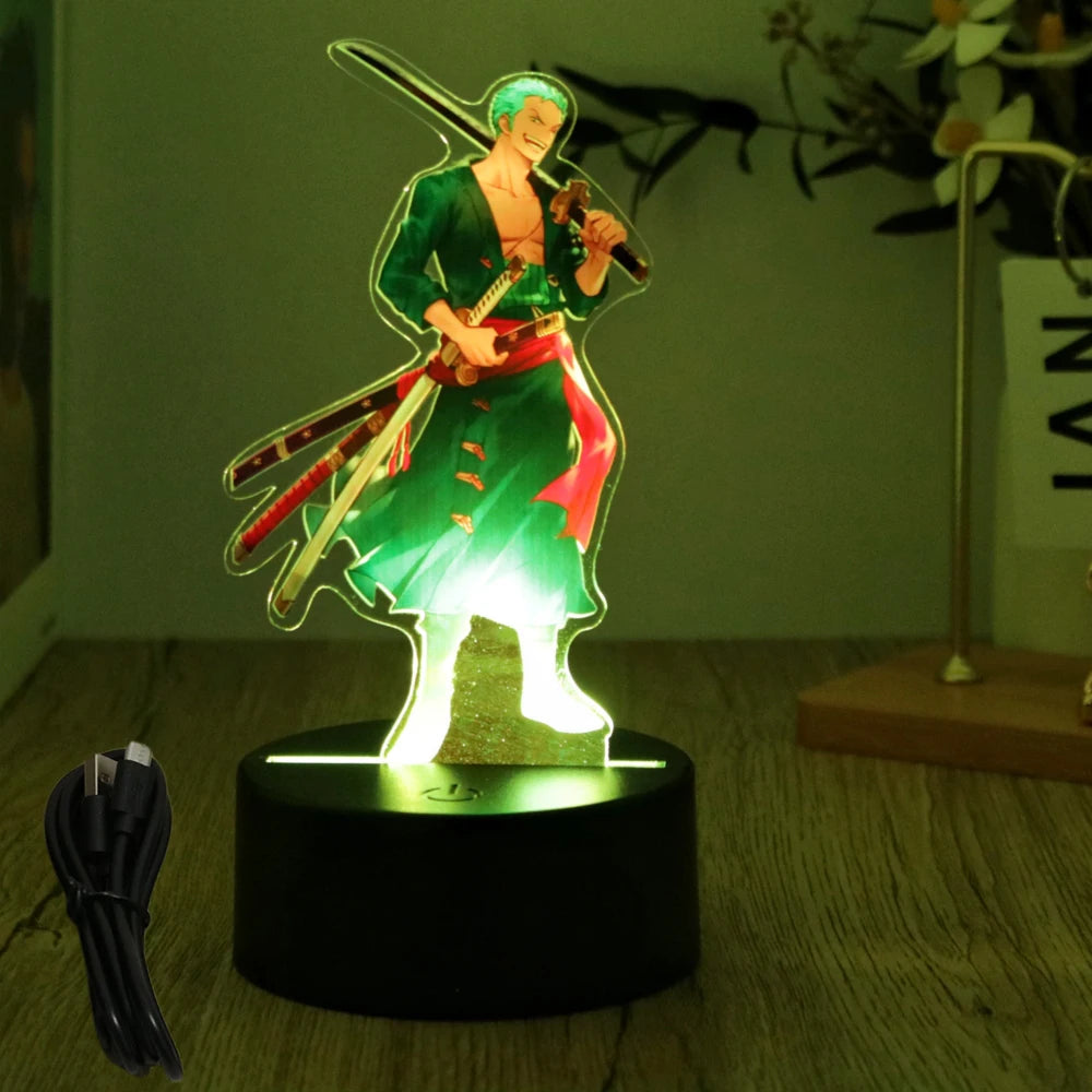 One Piece  Anime Figures 3D Lamp