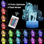 Cute Pony 3D LED Night Light Lamp