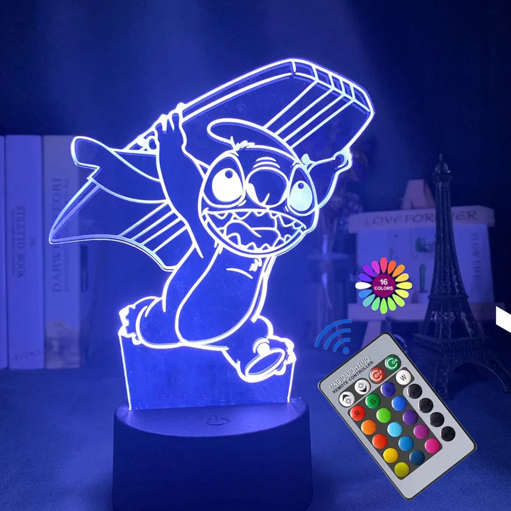Stitch 3D Illusion Night Light