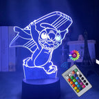Stitch 3D Illusion Night Light