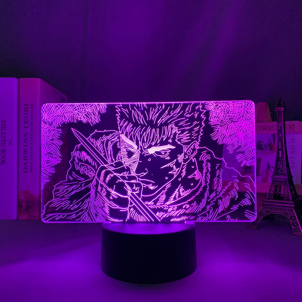 Berserk Anime 3d Led Night Light lamp