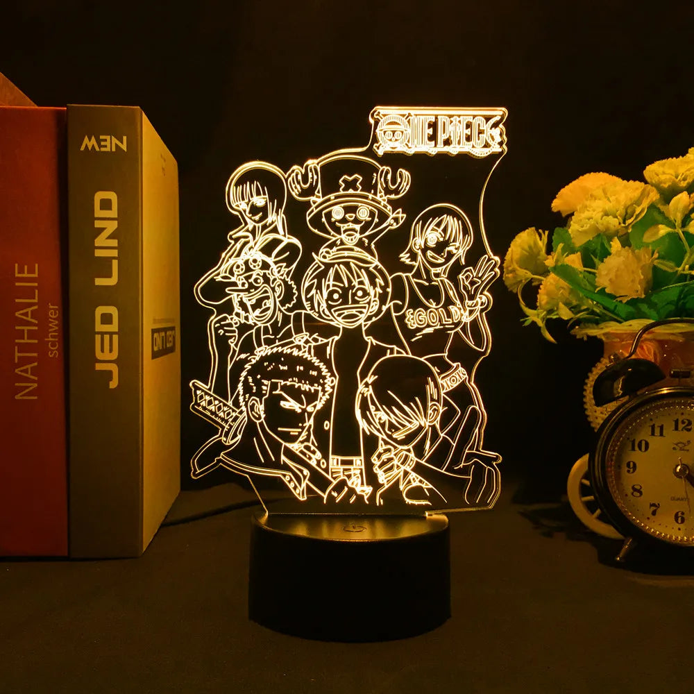 One Piece 3D illusion lamp