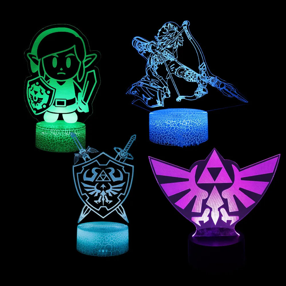 Zelda Night Lights 3D Figure Lamp