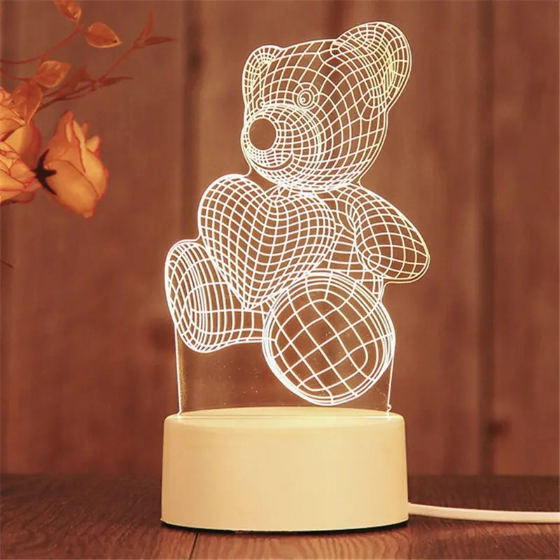 Love Heart Decorative Night Light LED