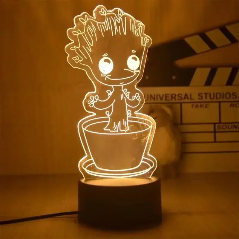 Avengers 3D LED Light Lamp Action