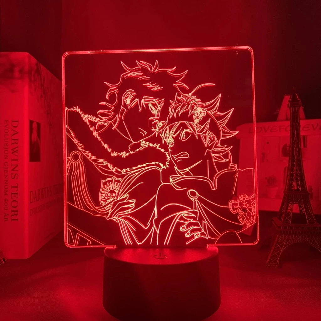 Black Clover 3d LED Lamp