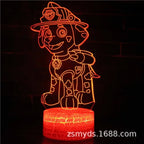 Paw Patrols 3D LED Night Lights