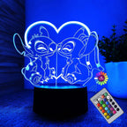 Stitch 3D Illusion Night Light