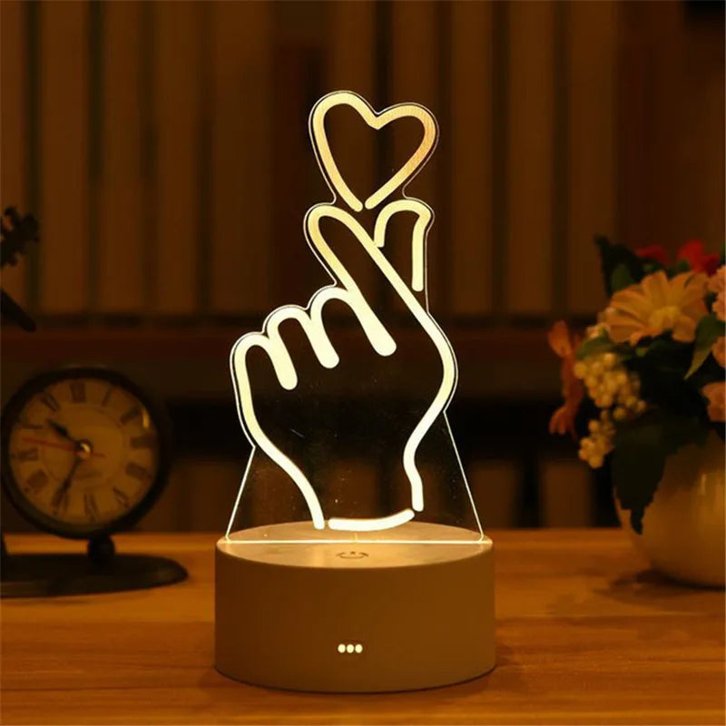 Christmas Decorations 3D LED Light Lamp