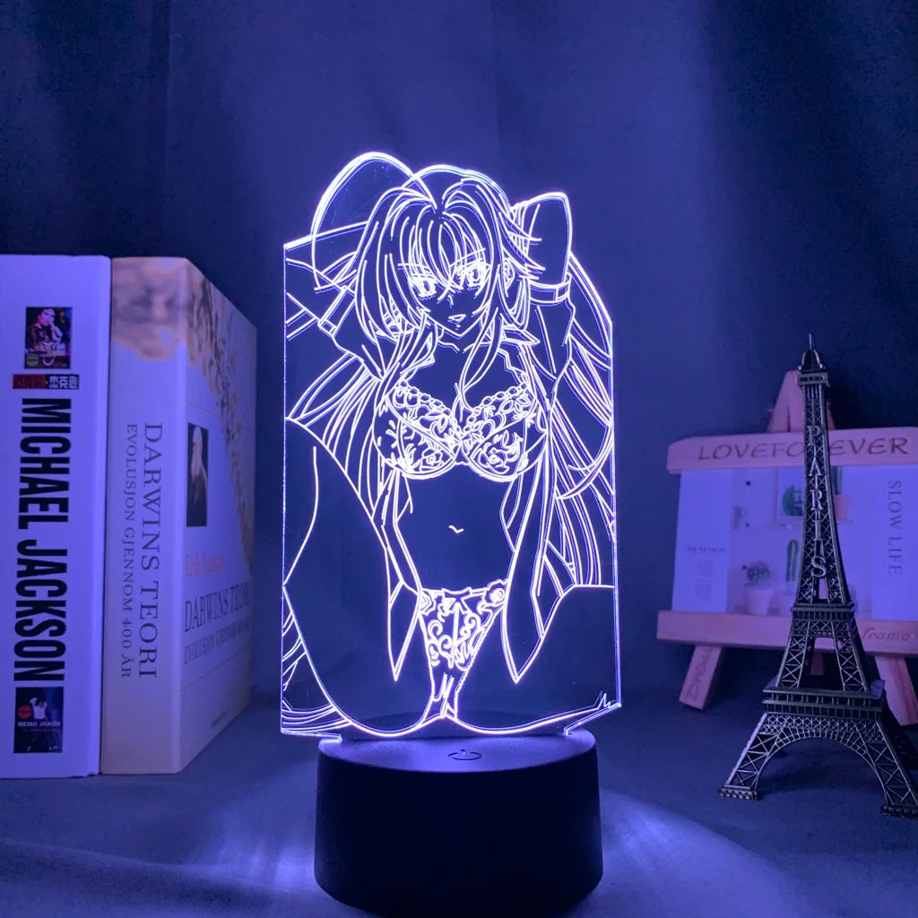 High School DxD 3D LED Lamp
