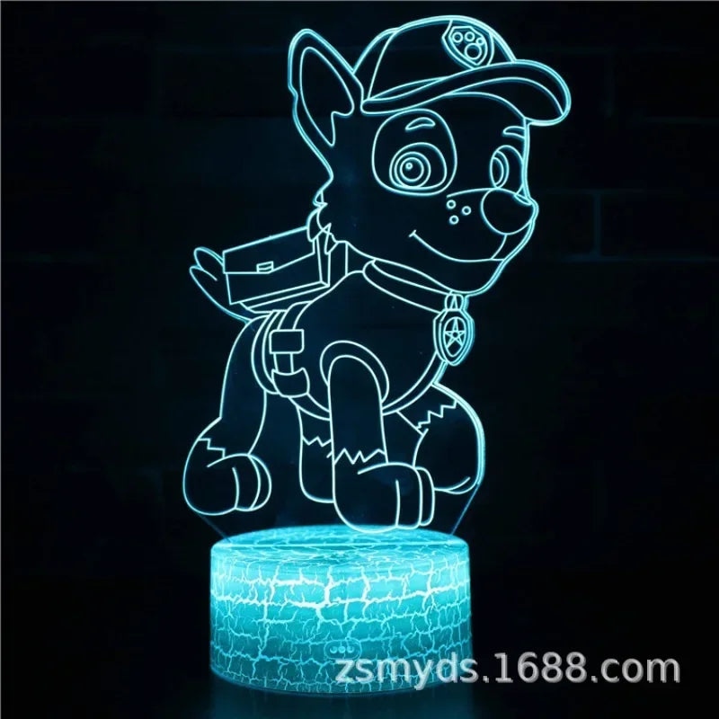 Paw Patrols 3D LED Night Lights