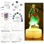 One Piece  Anime Figures 3D Lamp