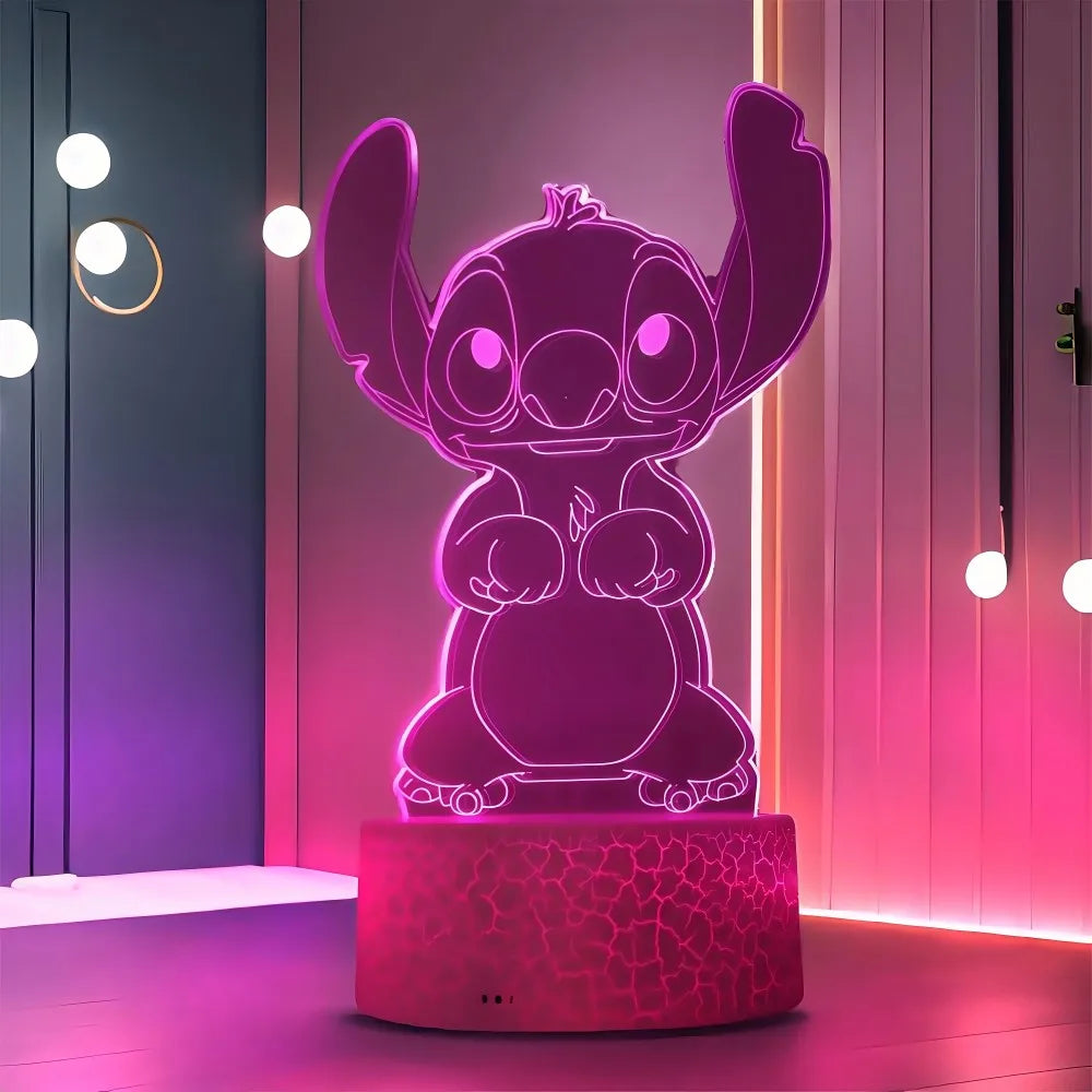Stitch 3D Lamps Illusion LED Light