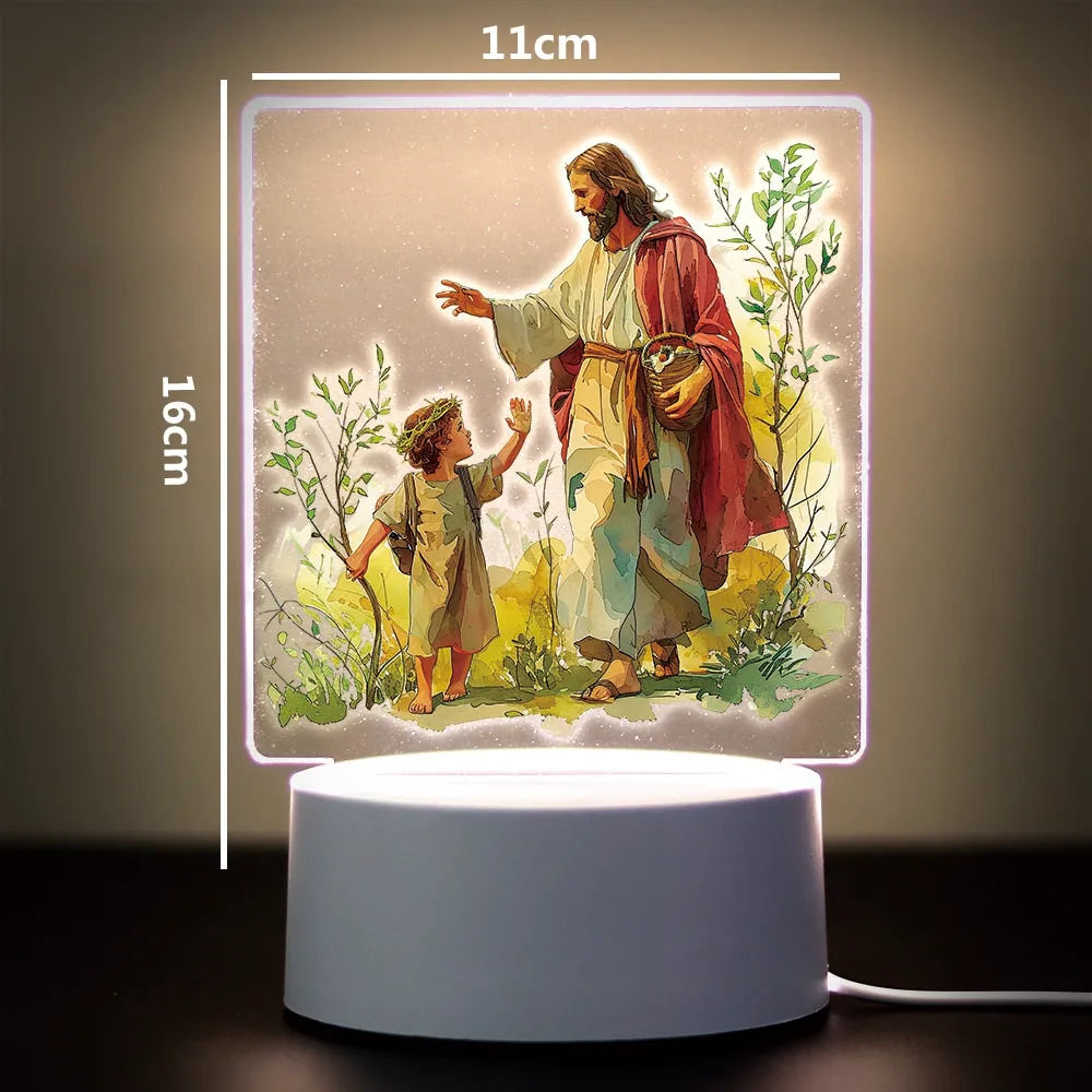 Religion 3D Night Light For Home Room Decoration