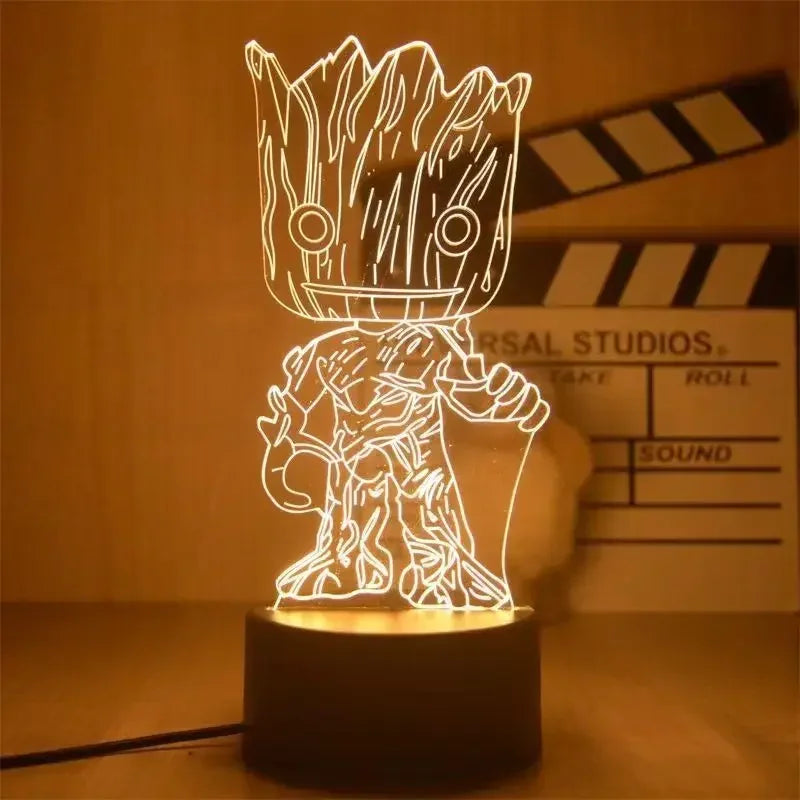 Avengers 3D LED Light Lamp Action