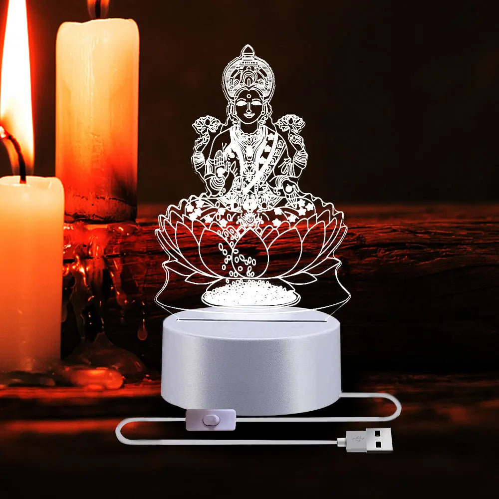 Crucifixion of Jesus 3D Illusion Lamp