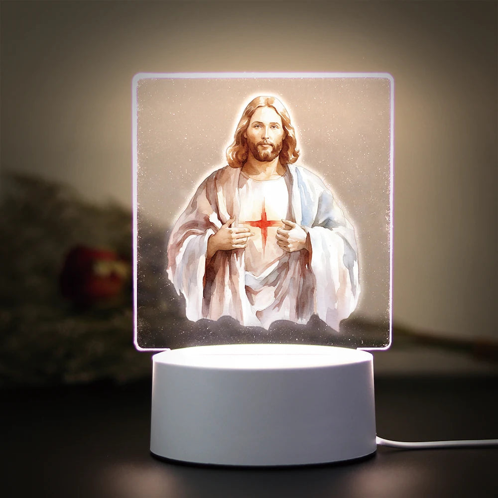 Religion 3D Night Light For Home Room Decoration