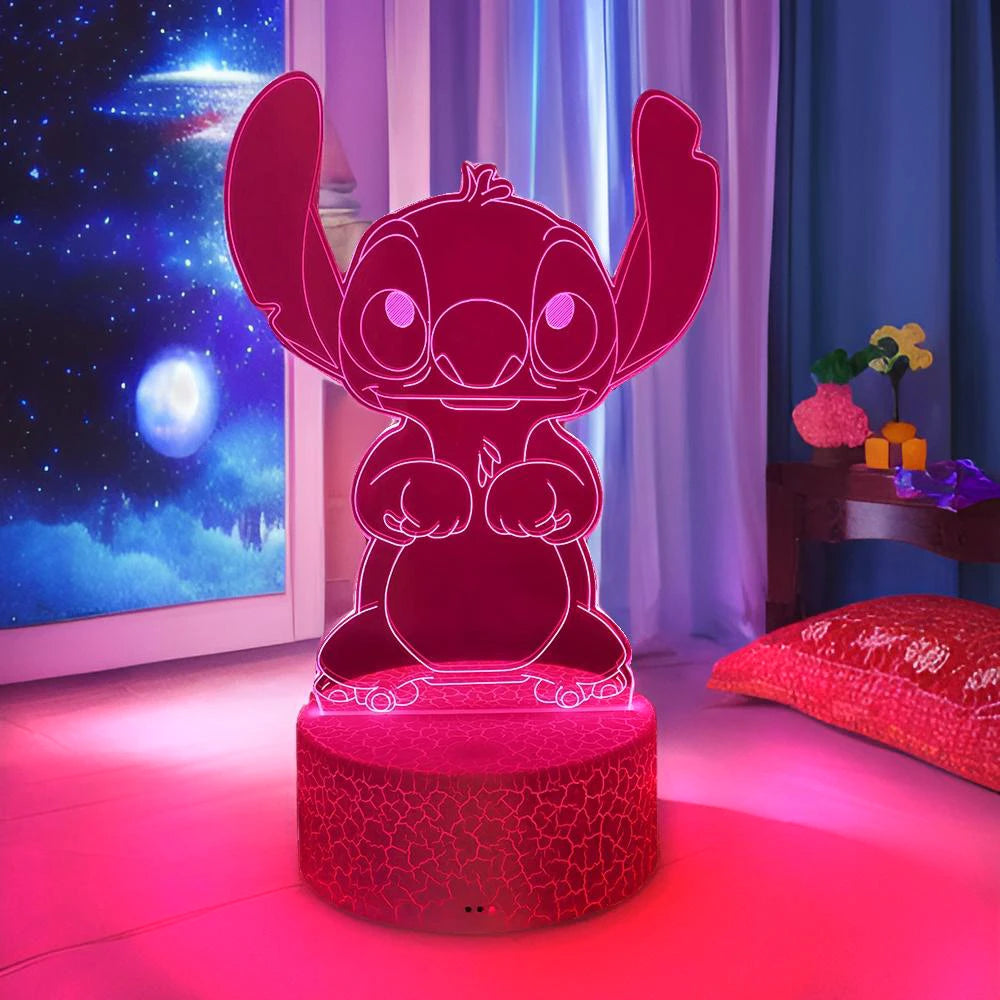 Stitch 3D Lamps Illusion LED Light