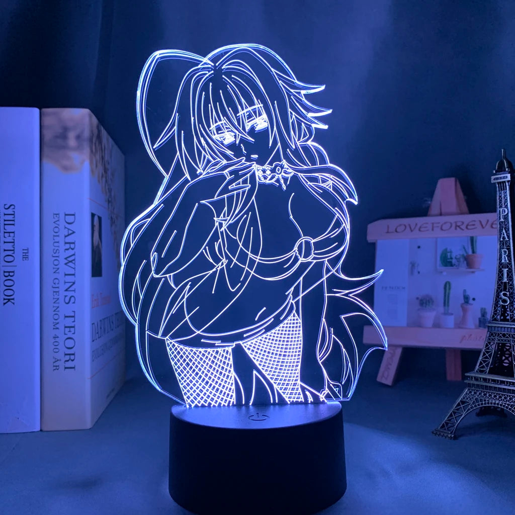 High School DxD 3D LED Lamp