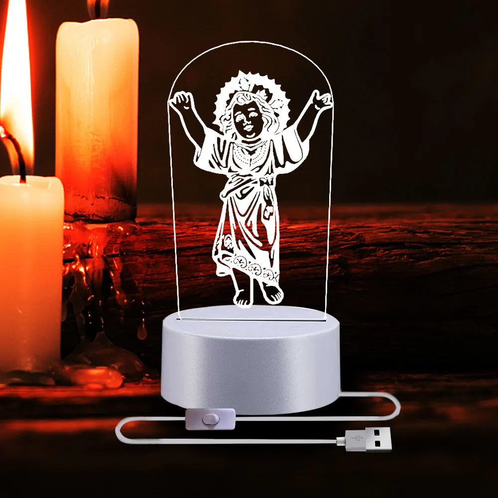 Crucifixion of Jesus 3D Illusion Lamp