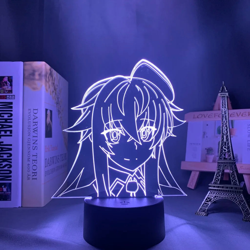 High School DxD 3D LED Lamp