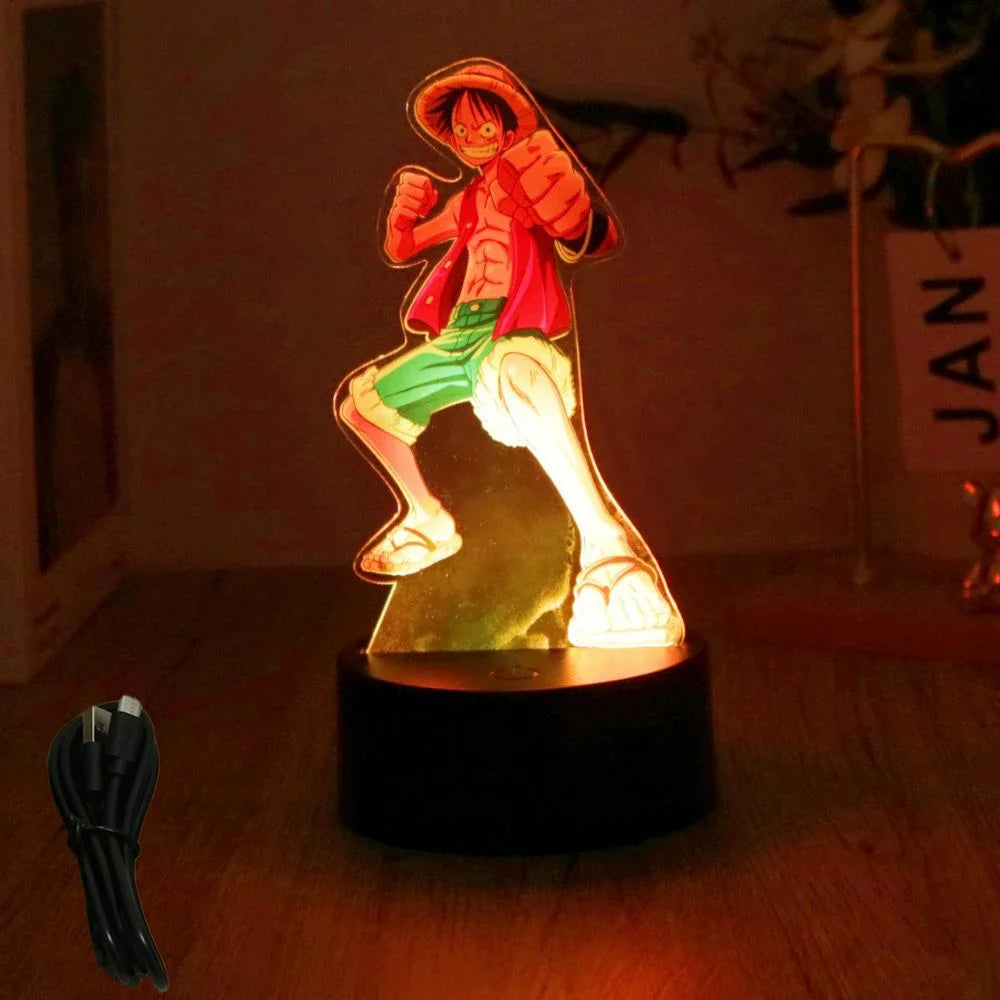 One Piece  Anime Figures 3D Lamp