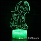 Paw Patrols 3D LED Night Lights