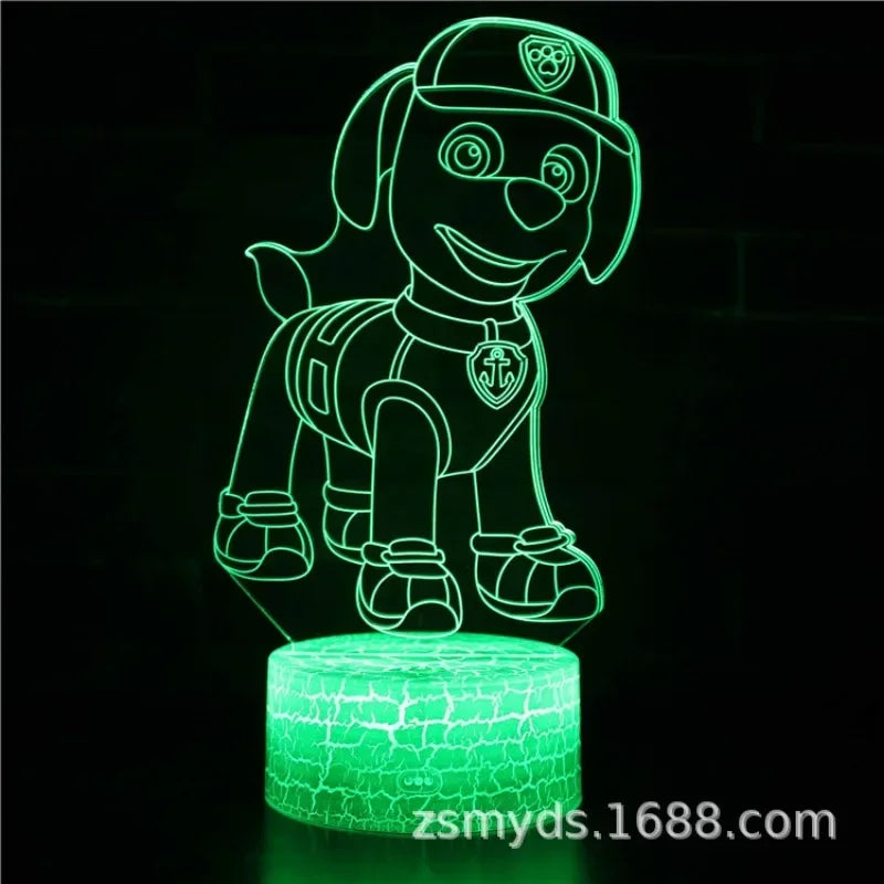 Paw Patrols 3D LED Night Lights