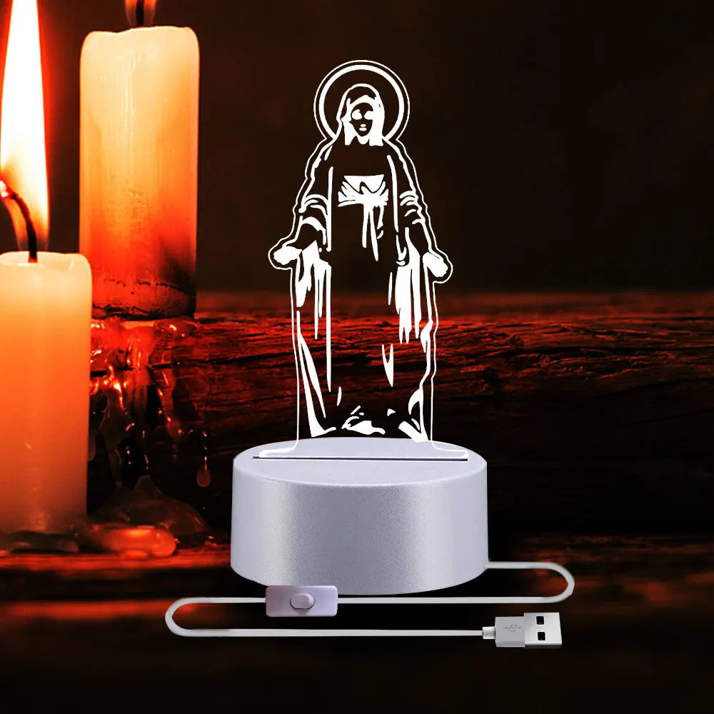 Crucifixion of Jesus 3D Illusion Lamp